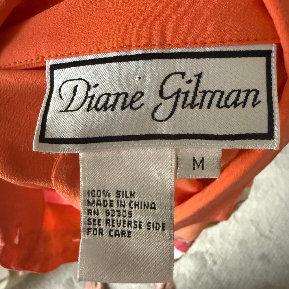 Vintage Diane Gilman Silk Equestrian‎ Horse Bling Blouse Medium Maximal Colorful - Picture 9 of 10